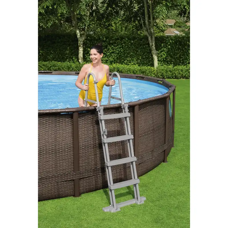 Direct Beschikbaar Scaletta di sicurezza Bestway per piscina Flowclear™ da 1.22 m