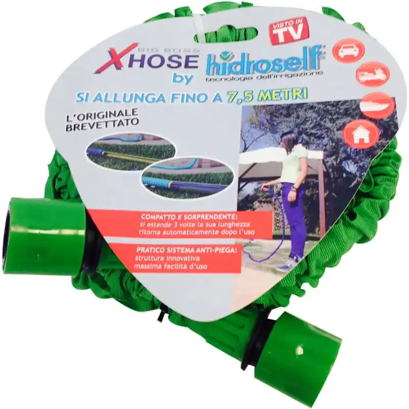 Direct Verzonden Tubo Idroeasy X-hose con raccordi estensibile fino a 7,5 m