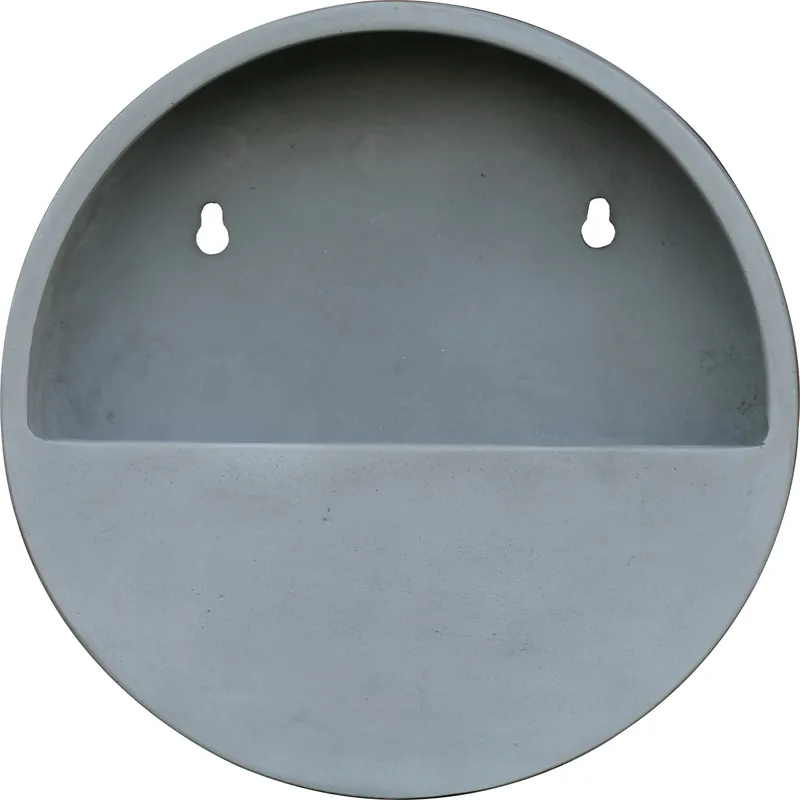 Weekendaanbieding Vaso da appendere in Fiberstone 31x31x9 cm grigio