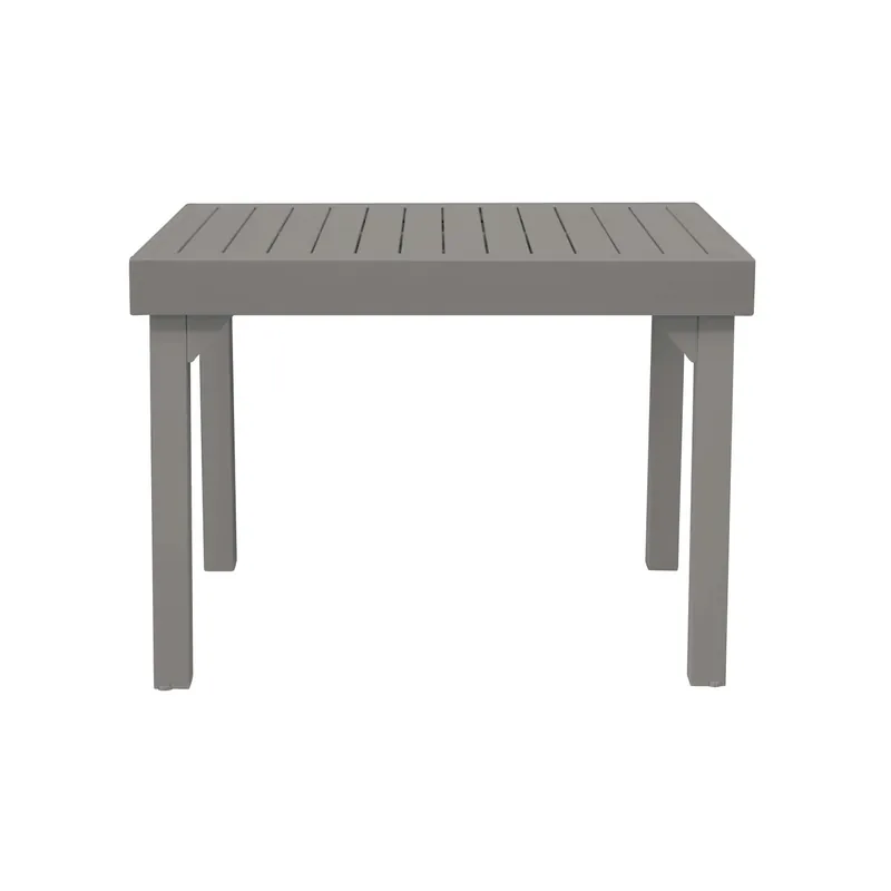 Gecertificeerd Tavolo allungabile da balcone in alluminio tortora 106/212x75 cm