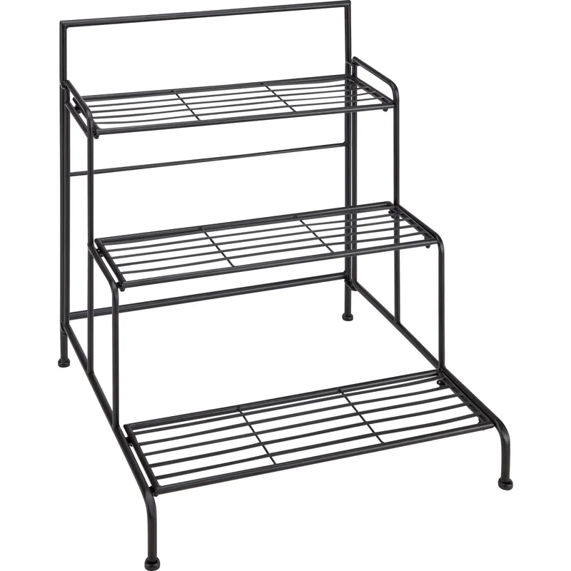 Scaffale piante a 3 piani in metallo 55x63x57,5 cm nero Nu Kopen