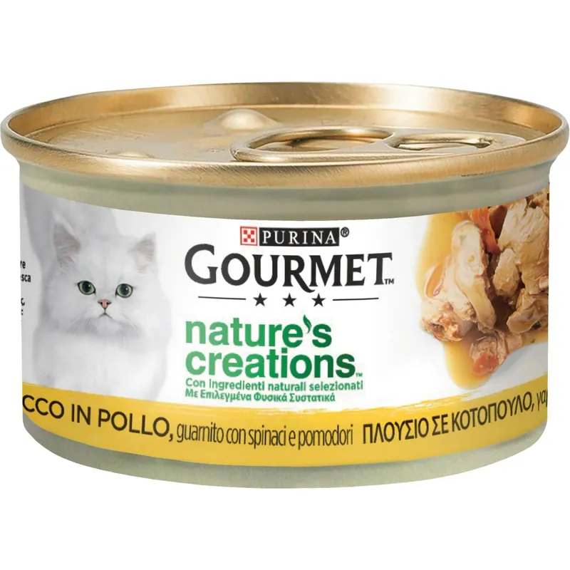 Cibo umido Pollo, con spinaci e pomodori Purina Gourmet Nature`s Crea Betaalbaar