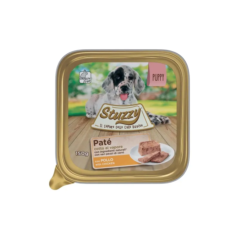 Cibo umido per cani puppy paté con Pollo 150 g Bestseller