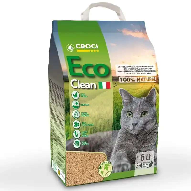 Lettiera Gatto vegetale Eco Clean Goedkoop