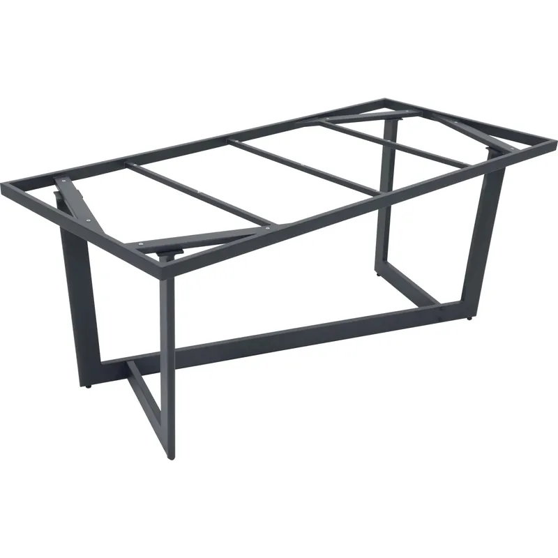 Laatste Kans Struttura tavolo Markham in alluminio nero opaco 184x84xH75 cm
