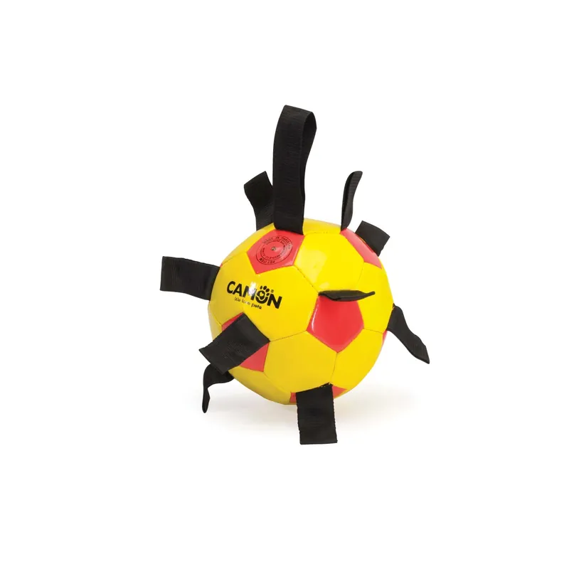 Favoriet Palla da calcio per cani giallo-rosso