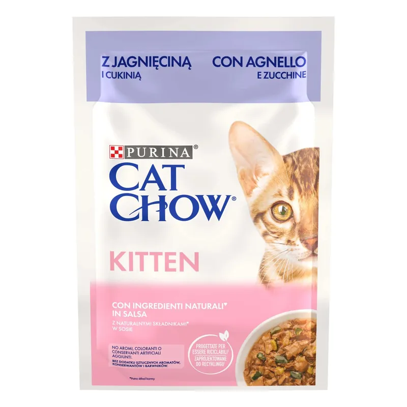 Alimento completo CAT CHOW per gattini 85 g Op = Op