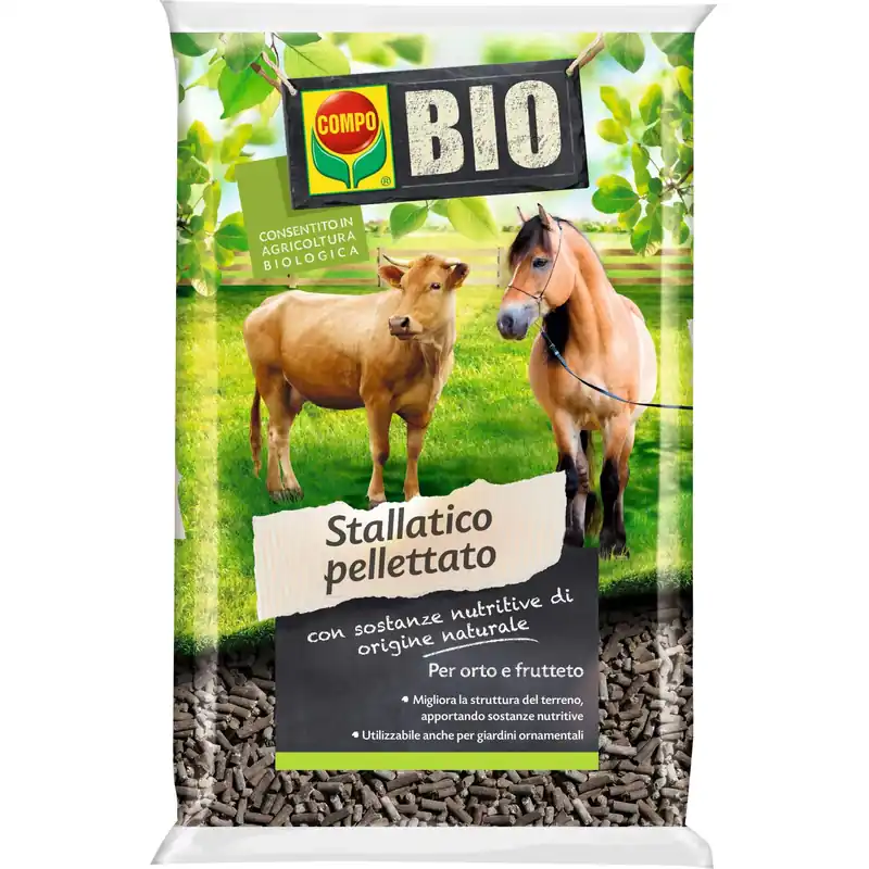 Bestel Nu Concime universale per fiori stallatico pellettato Compo Bio 15 kg
