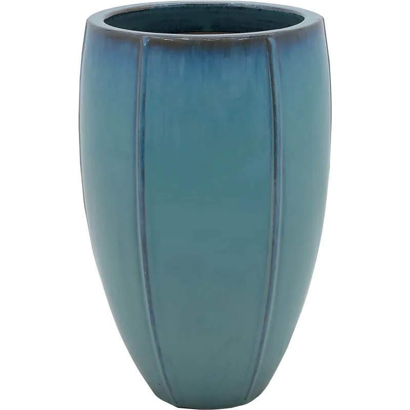 Veilige Betaling Vaso da esterno blu 40 x 57 cm