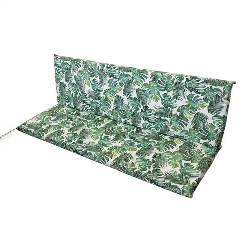 Cuscini per dondolo 4 posti Bahamas verde 12x50x170 cm Op = Op