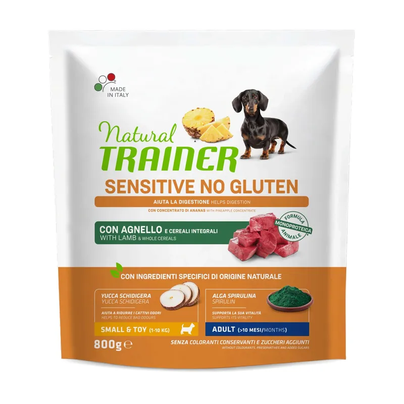 Cibo secco per cani Natural Trainer sensitive no gluten agnello 800 g Koopje