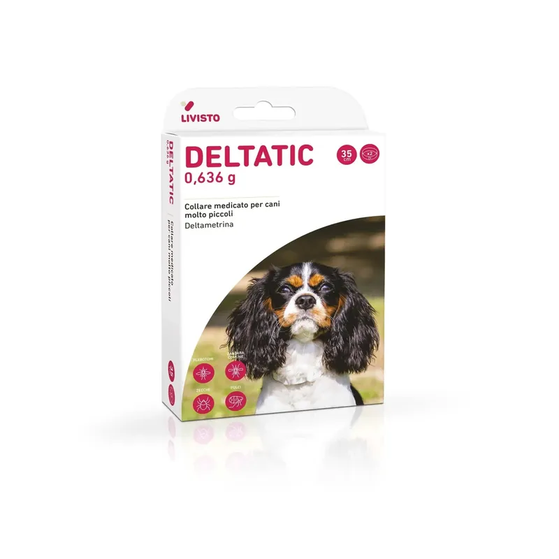 Rechtstreeks Van De Fabrikant Antiparassitario Deltatic 2 collari 35 cm 0,636 g cani 0-5 kg