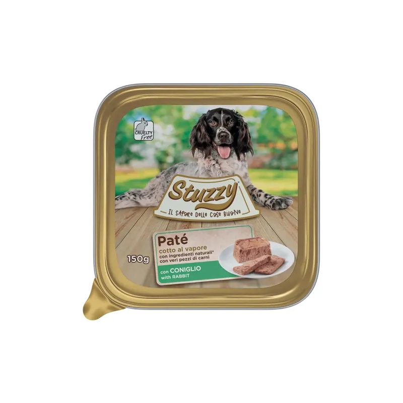 Superprijs Cibo umido per cani paté con coniglio 150 g