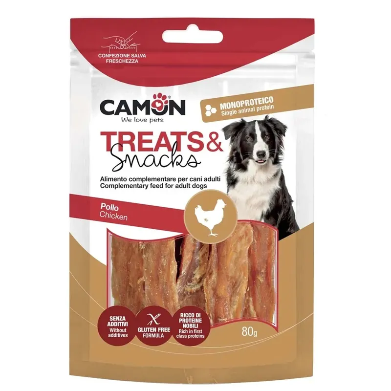 Strisce di pollo essiccate per cani 80 g Nu Kopen