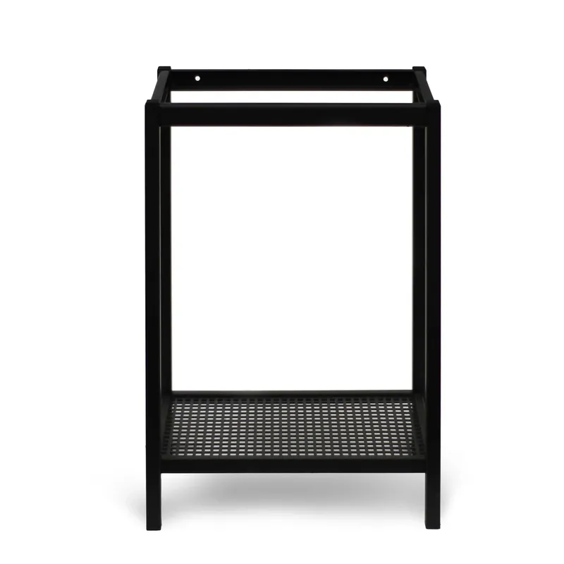 Supporto in metallo per lavello da esterno Madrid 33x44x74,5 cm nero Goedkoop