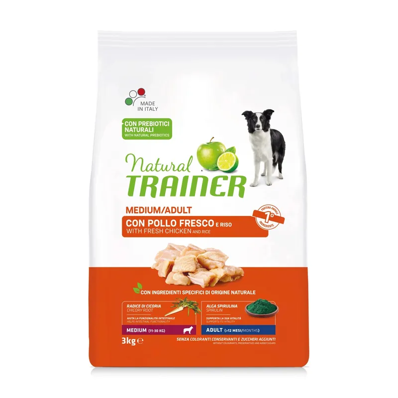 Dagaanbieding Cibo secco per cani Natural Trainer medium adulto pollo 3 kg