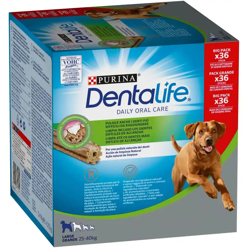 Masticativi per cane multipack Purina Dentalife Large 36 stick Seizoensaanbieding