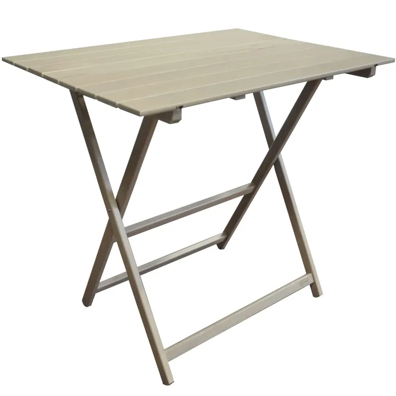 Direct Beschikbaar Tavolo da giardino Prince in legno 60x80xH72 cm grigio