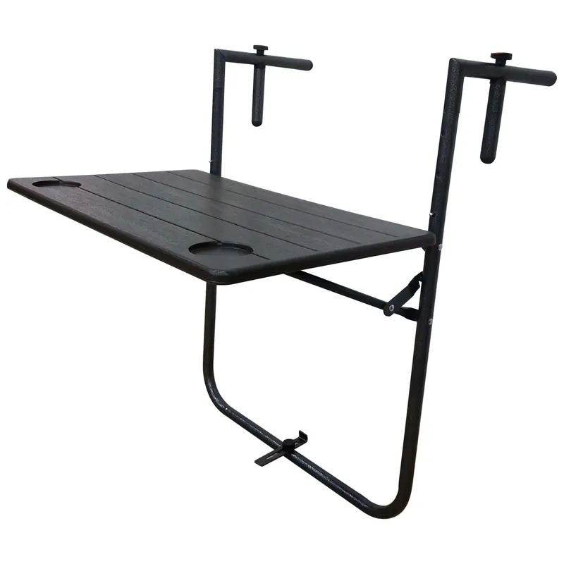 Tavolino da giardino pieghevole in plastica stampata 60x61 cm H 83,5 cm Merkproduct