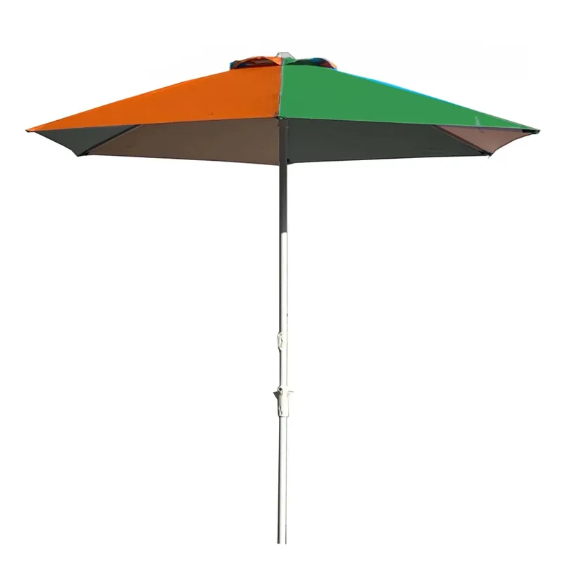 Ombrellone da giardino palo centrale 32 mm acciaio poliestere Ø 220 cm Dagaanbieding