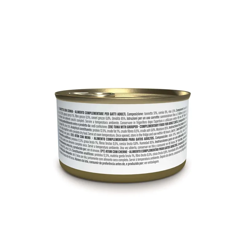 Lage Prijs Cibo umido per gatti Schesir Tonnetto cernia filetti jelly 12x70g