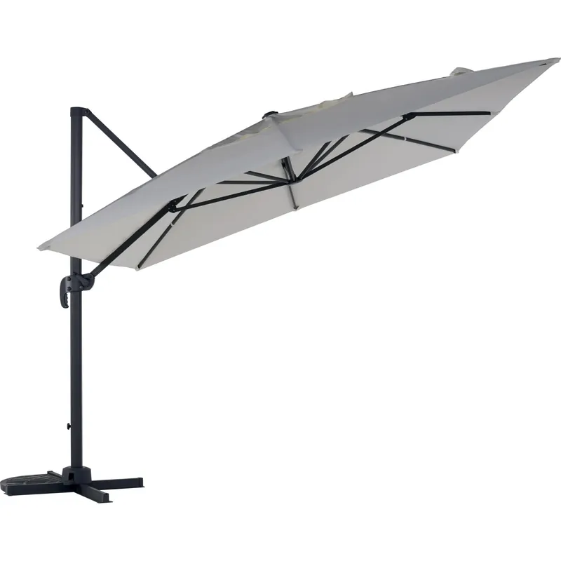 Uitverkoop Ombrellone da giardino a palo decentrato 390x290 cm ecrù
