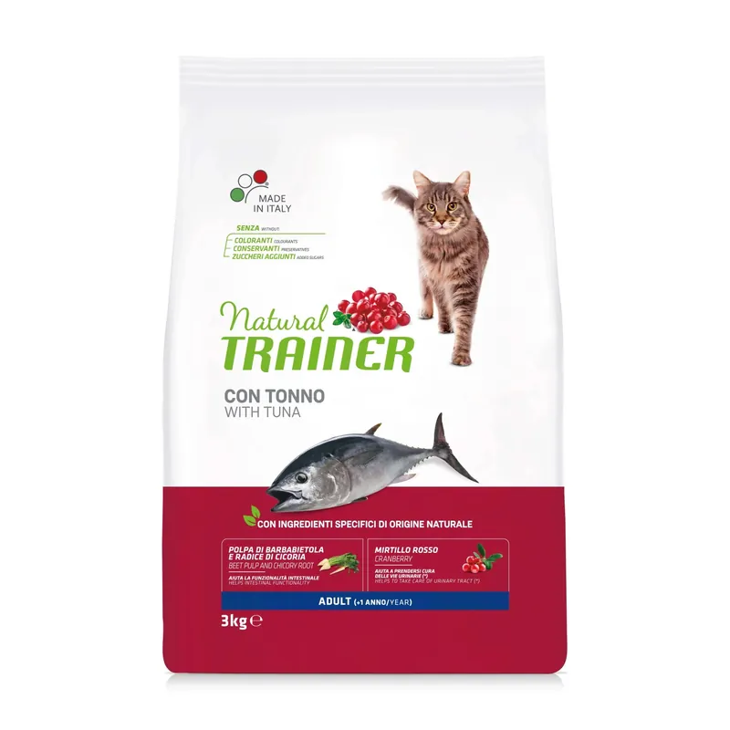 Nu Kopen Cibo secco per gatti Natural Trainer cat adult tonno 3 kg