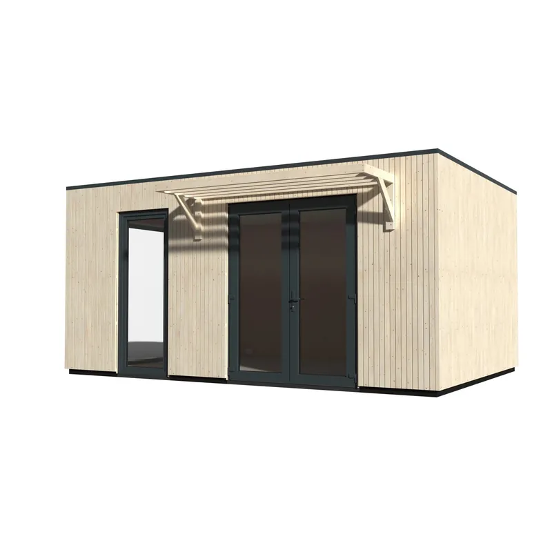 Casetta da giardino in legno semi-abitabile Studio Como H257xL537xP364 cm 17 m² Uitverkoop