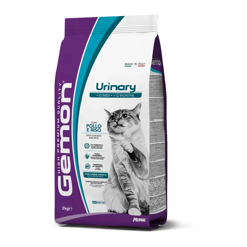 Gratis Retour Croccantini per gatti Monge Gemon Urinary pollo e riso 2 kg