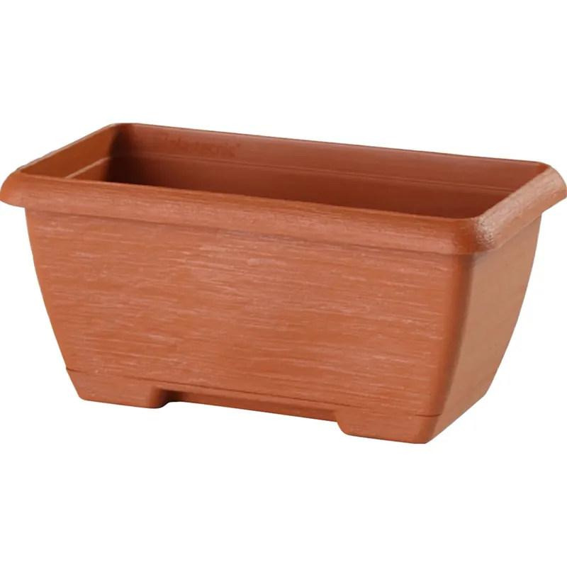 Snelle Levering Cassetta Terrae Mini con sottocassetta 22x12x10 cm in plastica terracotta