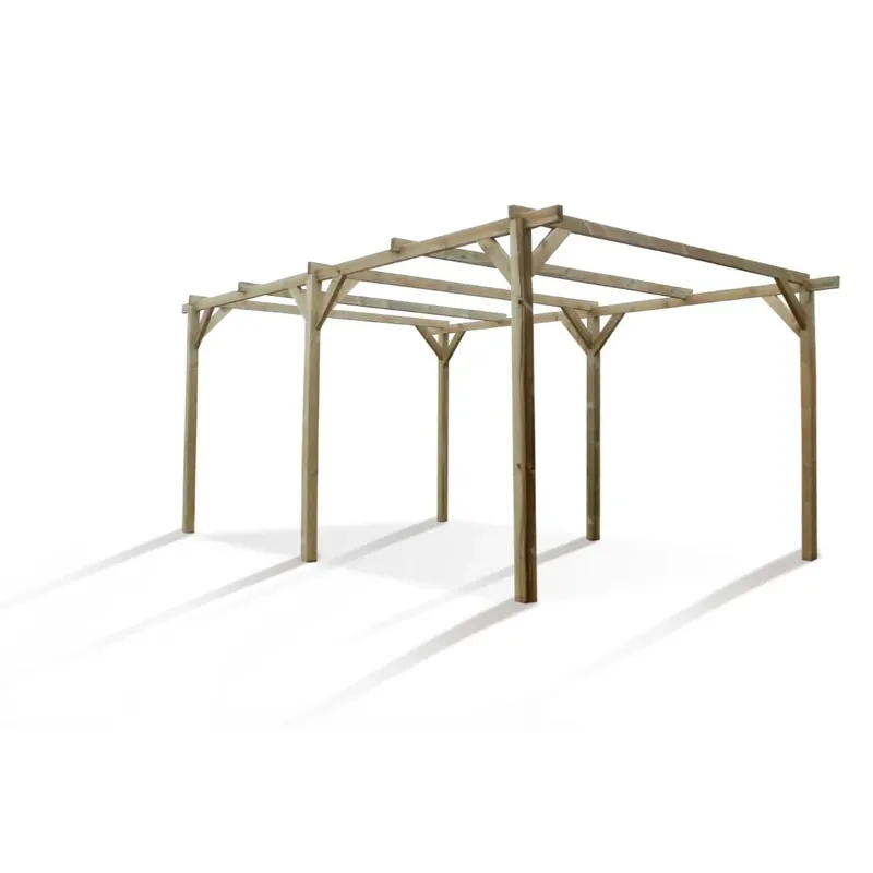 Hoge Kwaliteit Carport in legno HENRI 3000x5120xA2260 mm