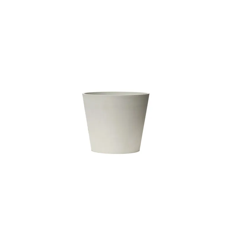 Direct Beschikbaar Vaso per piante in plastica ø 40 x h 34 cm senza buchi bianco