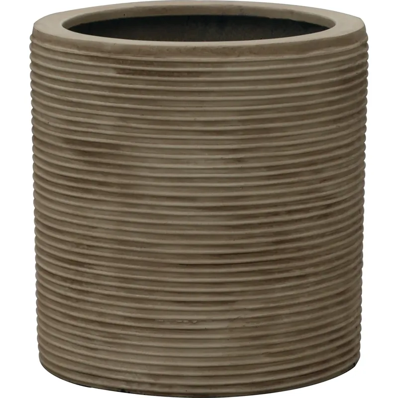 Nu Kopen Vaso da esterno in Fiberstone 37x37x37 cm beige