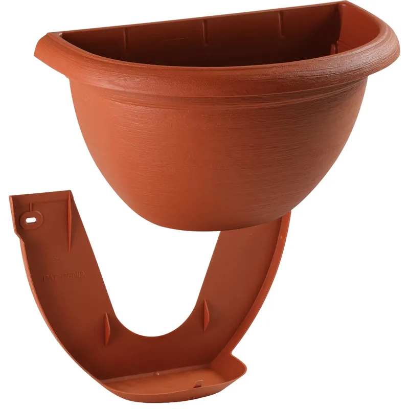 Vaso muro Terrae 31,5x18,4 cm in plastica terracotta Hete Deal