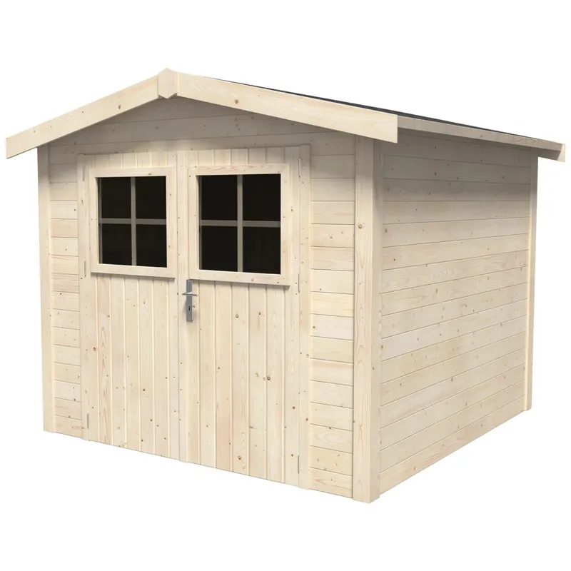 Casetta da giardino in legno Blockhaus Mykonos sp. 19 mm H212xL263xP250 cm Hete Deal