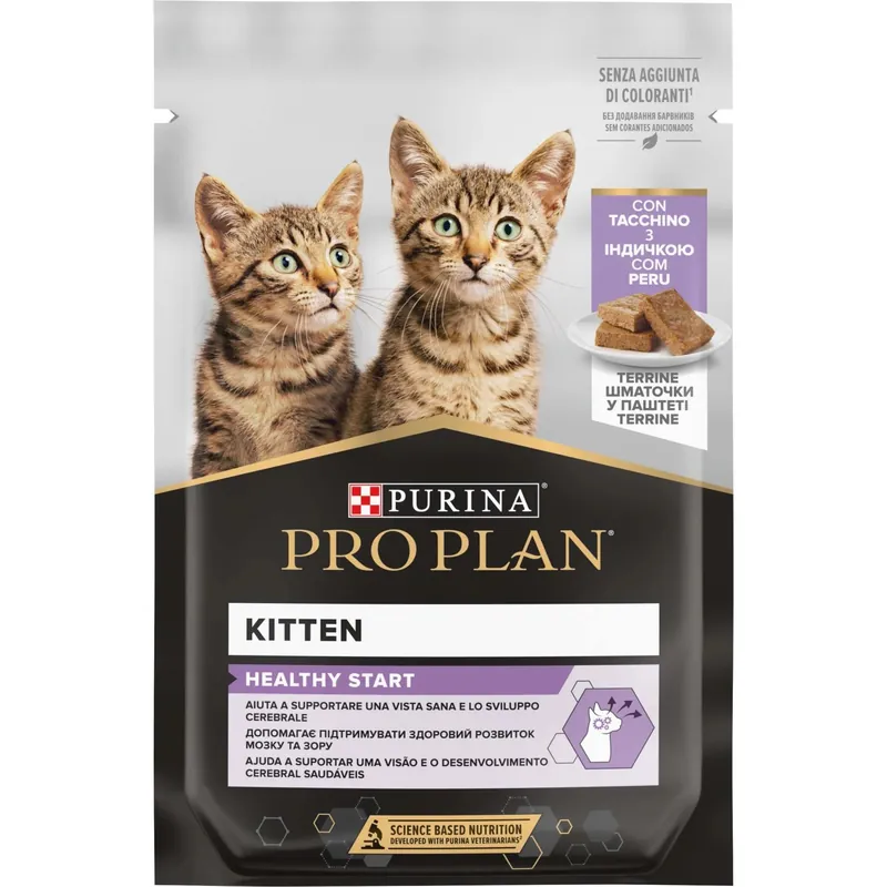 Cibo umido per gattini Purina ProPlan Terrine con tacchino 85 g Lage Prijs
