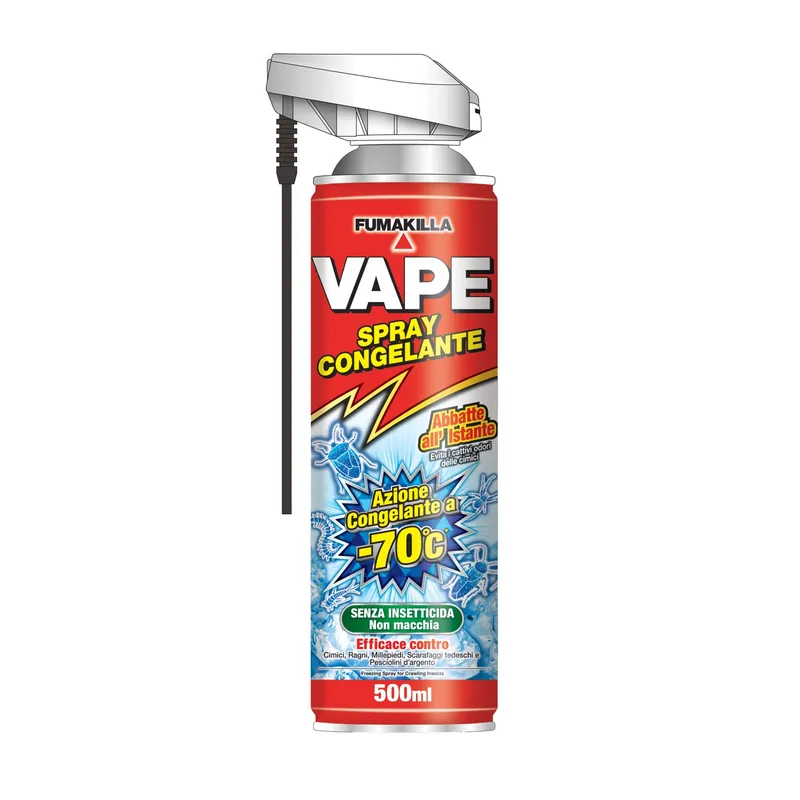 Lage Kosten Insetticida spray congelante Vape 500 ml