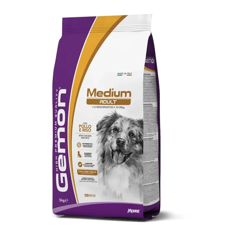 Exclusieve Aanbieding Cibo secco per cani Pollo e Riso Gemon medium Adult 3 kg
