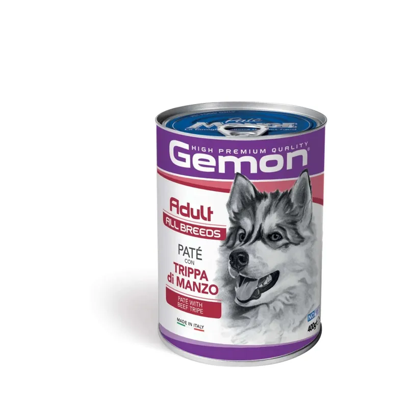 Cibo umido per cani Monge Gemon Pate Trippa lattina 400 g Gratis Retour