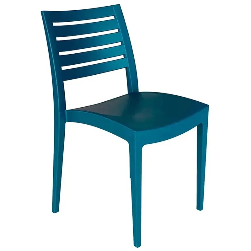 Sedia da giardino impilabile Firenze blu petrolio Exclusieve Aanbieding