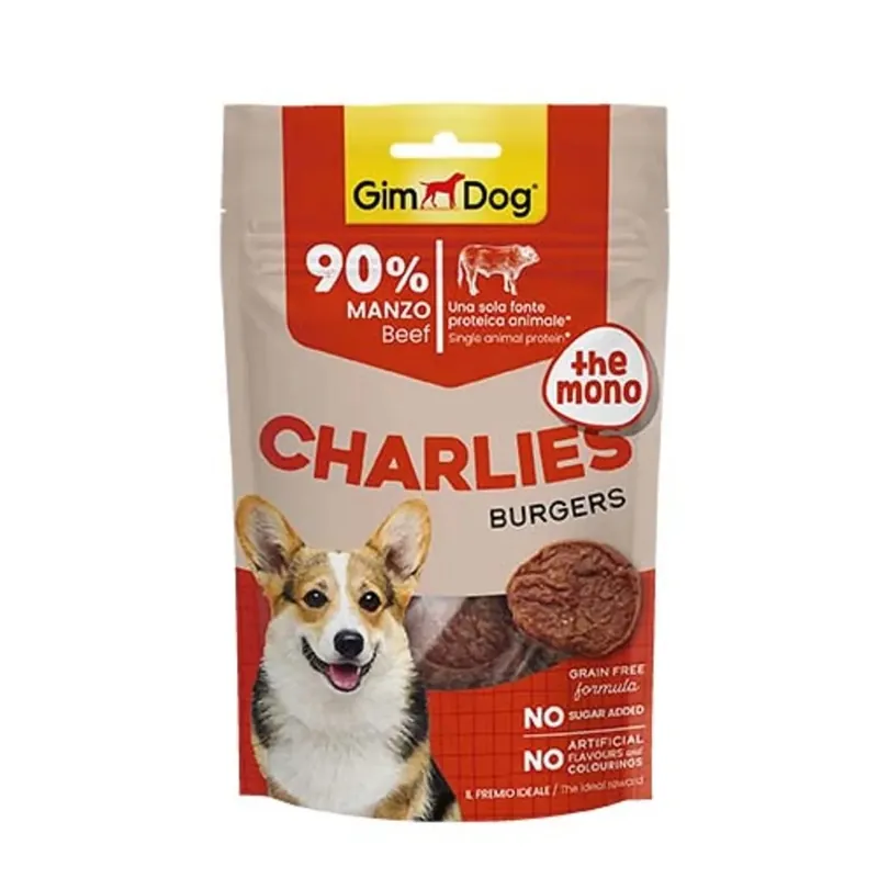 Voordeelprijs Snack per cani GimDog CHARLIES THE MONO Manzo 70 g