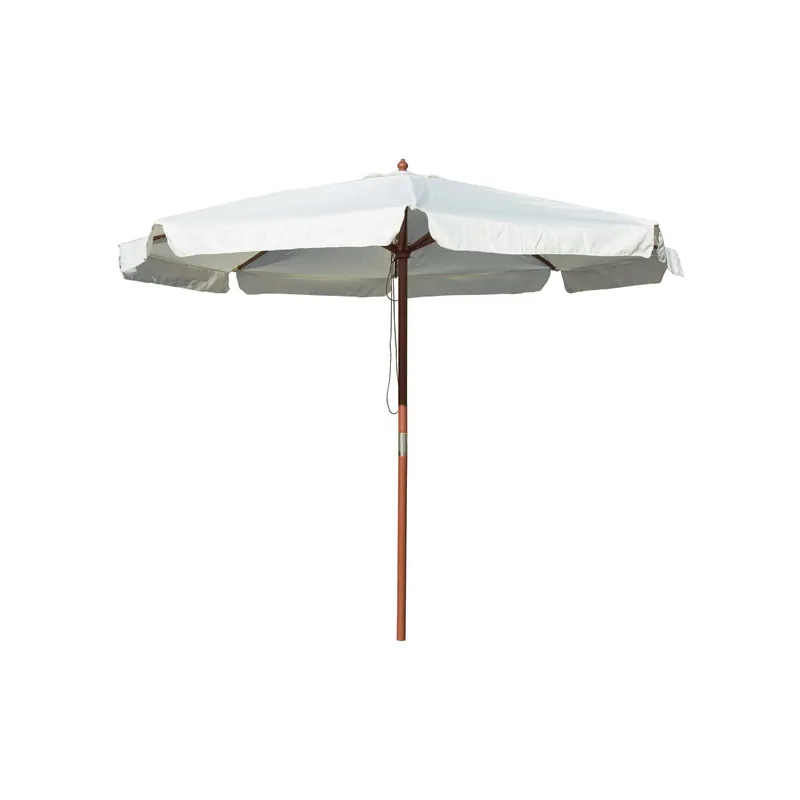 Ombrellone da giardino a palo centrale 300x300 cm ecrù Premium