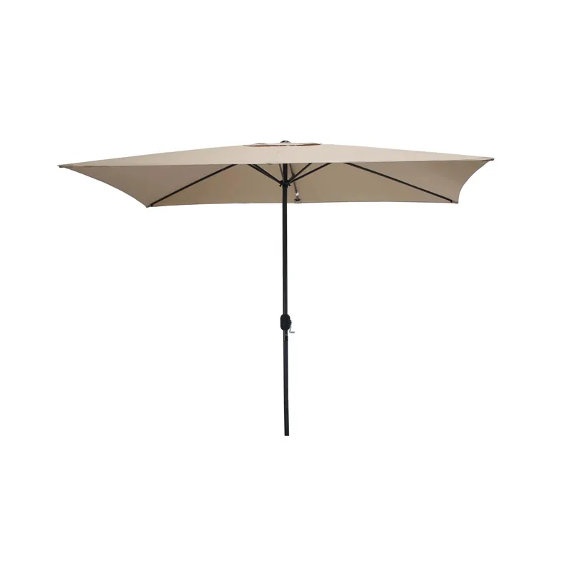 Ombrellone da giardino a palo centrale 300x200 cm tortora Gecertificeerd