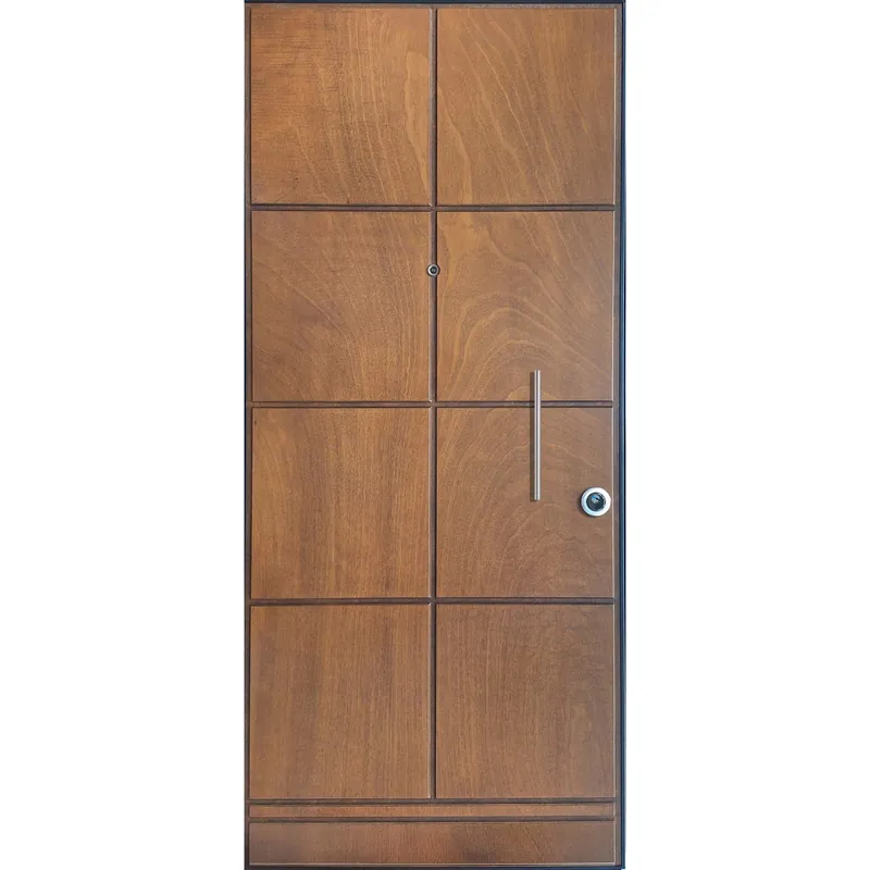 Actieprijs Porta blindata Externa 80x210 cm noce medio apertura sx