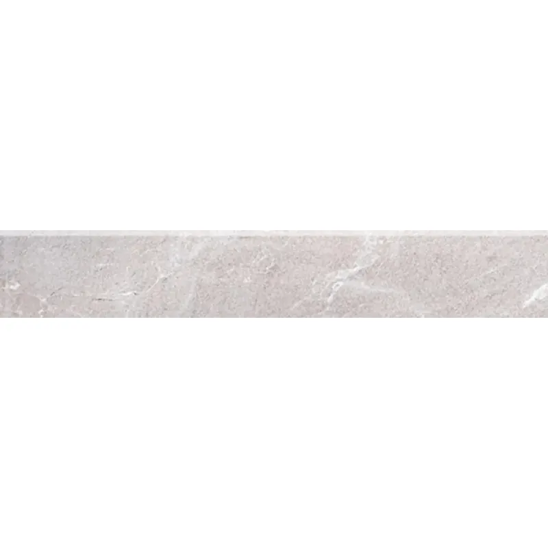 Populair Battiscopa in gres porcellanato effetto marmo grigio lucido 48x7 cm