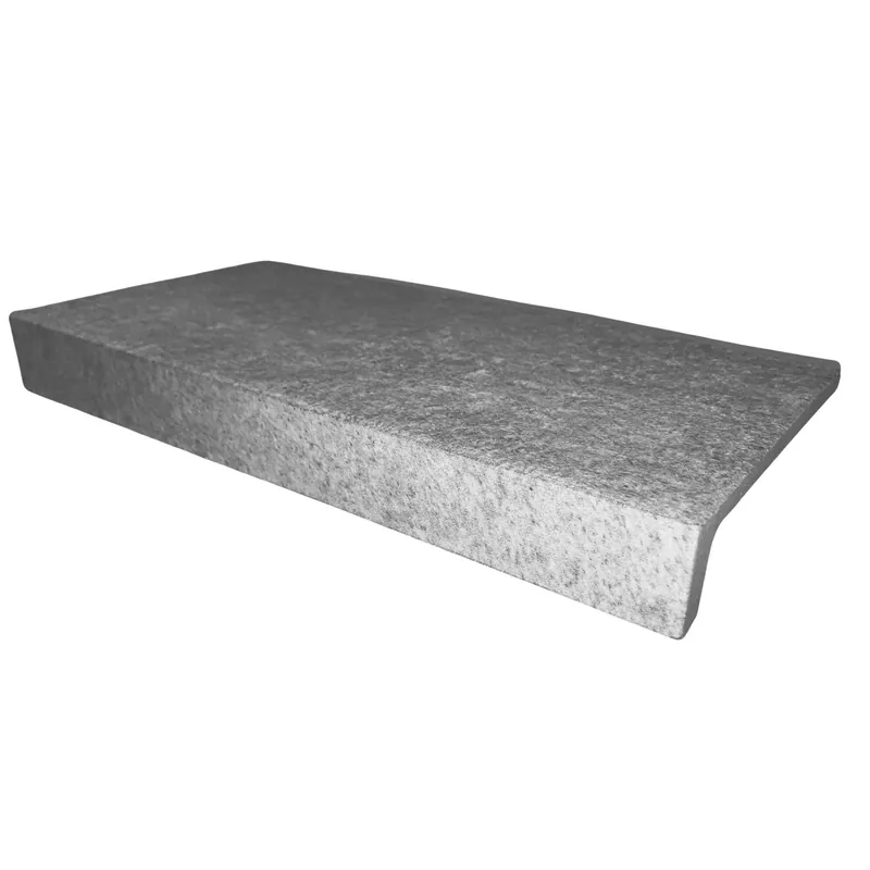 Terminale a L gres porcellanato 15x4x30 cm grigio pietra Snelle Levering