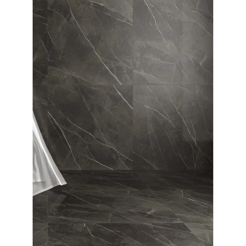 Piastrella in gres porcellanato Marble nero lappato 59,6x59,6 cm 1,42 m² Bestseller