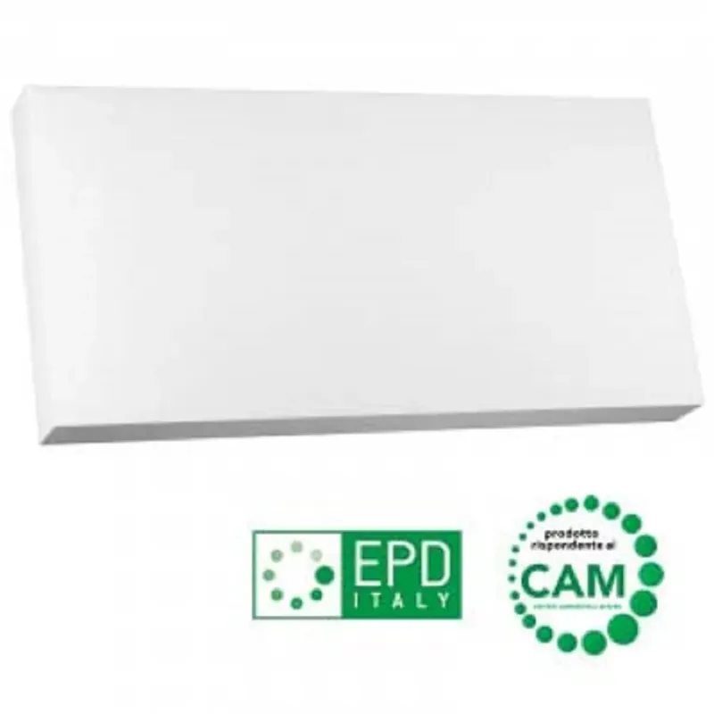 Pannello in polistirene espanso 100x50x2 cm bianco Gecertificeerd