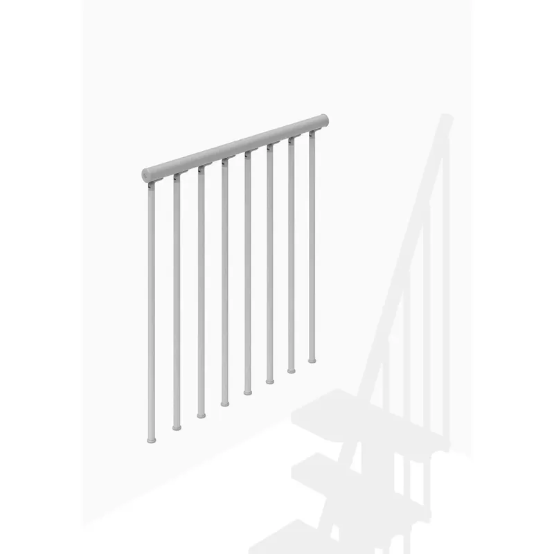 Flitsaanbieding Balaustra a colonnine verticali grigio argento 100 cm