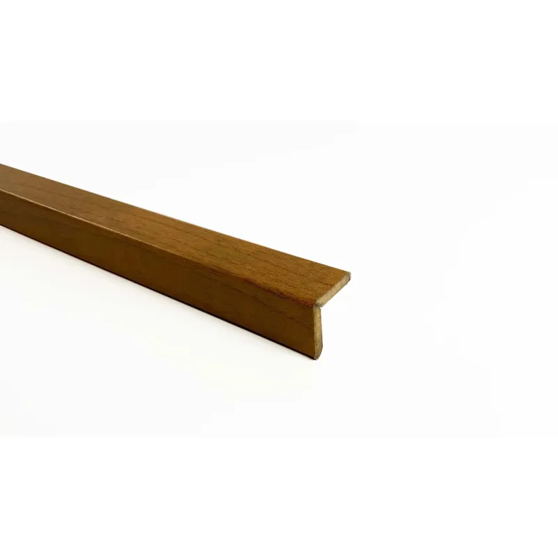 Fabrieksprijs Paraspigolo in MDF 2,8x2,8x270 cm noce chiaro